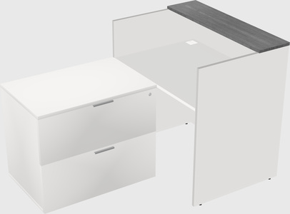 L-shaped modular reception