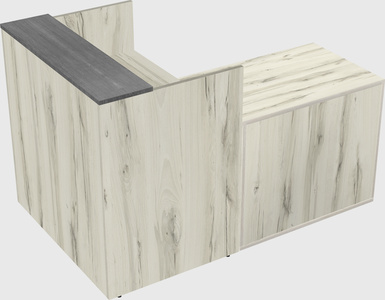 L-shaped modular reception