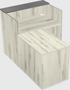 L-shaped modular reception