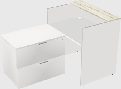 L-shaped modular reception