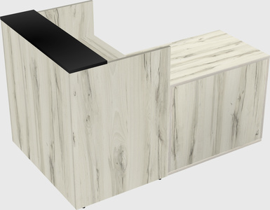 L-shaped modular reception