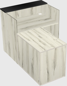 L-shaped modular reception