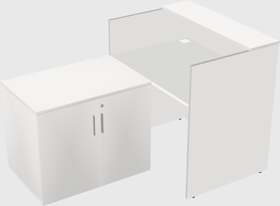 L-shaped modular reception