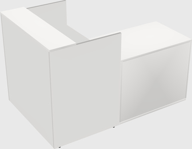 L-shaped modular reception