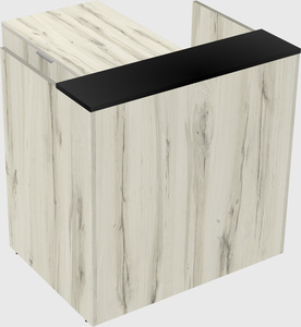 L-shaped modular reception