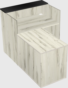 L-shaped modular reception