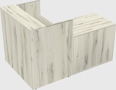 L-shaped modular reception