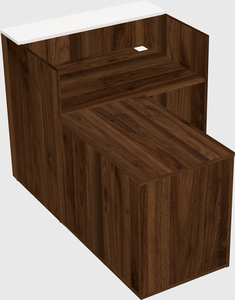 L-shaped modular reception