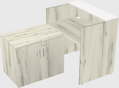 L-shaped modular reception