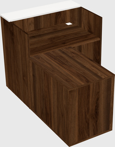 L-shaped modular reception