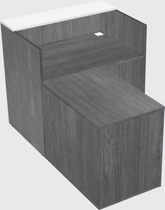 L-shaped modular reception