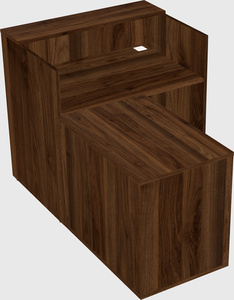 L-shaped modular reception