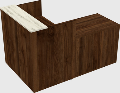 L-shaped modular reception