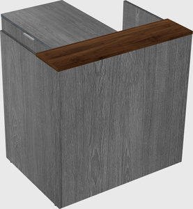 L-shaped modular reception