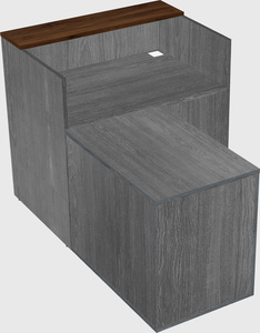 L-shaped modular reception