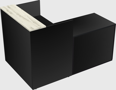 L-shaped modular reception