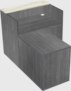 L-shaped modular reception