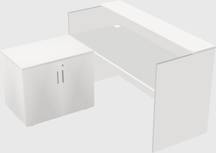 L-shaped modular reception