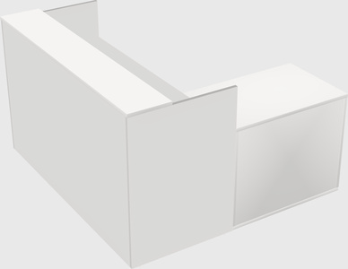 L-shaped modular reception