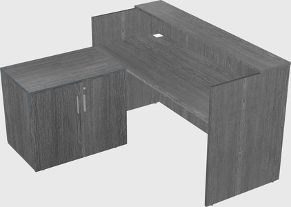 L-shaped modular reception