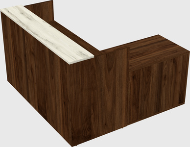 L-shaped modular reception