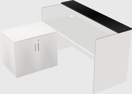 L-shaped modular reception