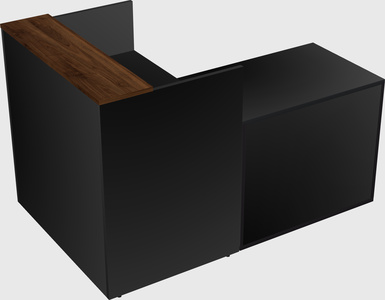 L-shaped modular reception