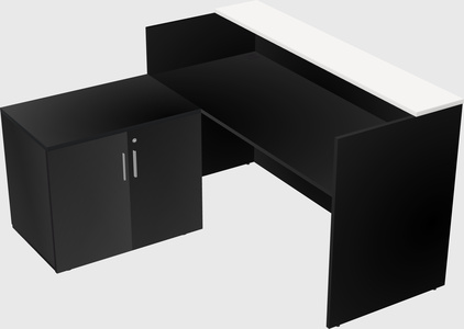 L-shaped modular reception