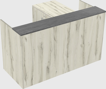 L-shaped modular reception