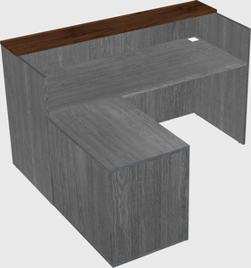 L-shaped modular reception