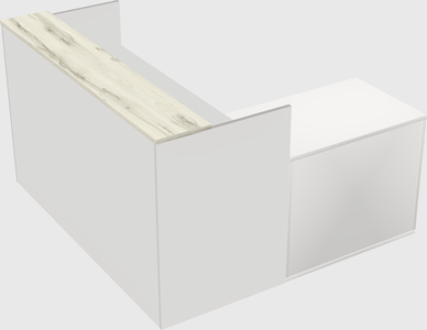 L-shaped modular reception