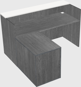 L-shaped modular reception