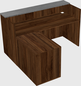 L-shaped modular reception