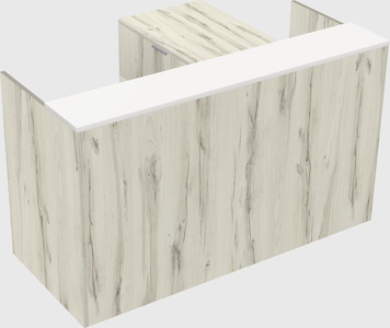 L-shaped modular reception