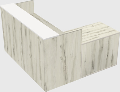 L-shaped modular reception