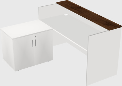 L-shaped modular reception