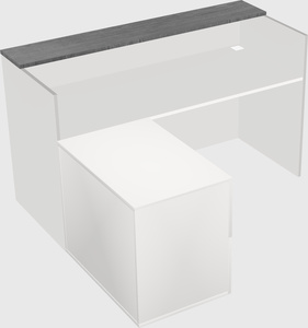 L-shaped modular reception
