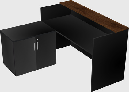 L-shaped modular reception