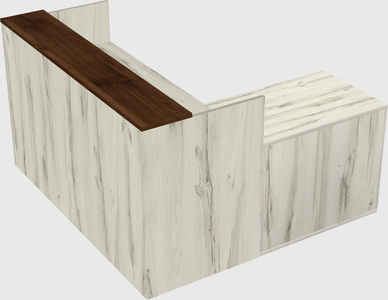 L-shaped modular reception