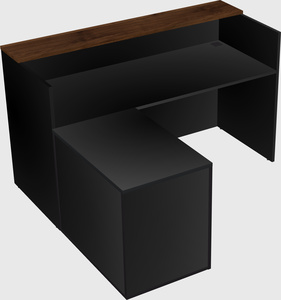 L-shaped modular reception