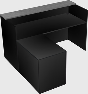 L-shaped modular reception