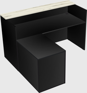 L-shaped modular reception