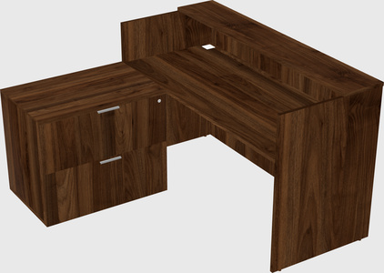 L-shaped modular reception