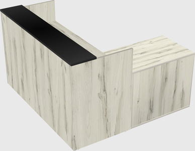 L-shaped modular reception