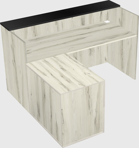L-shaped modular reception