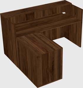 L-shaped modular reception