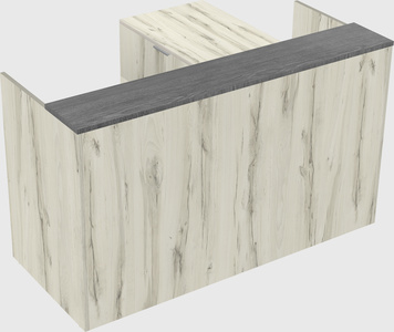 L-shaped modular reception