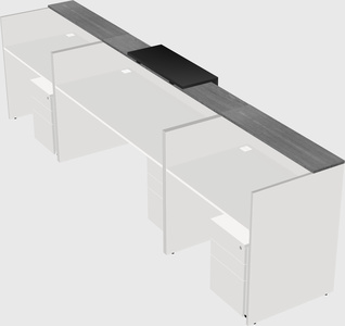 Modern long reception desk