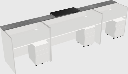 Modern long reception desk