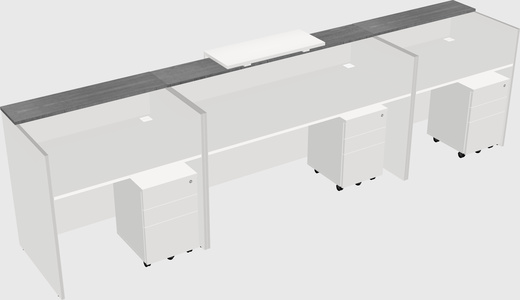Modern long reception desk